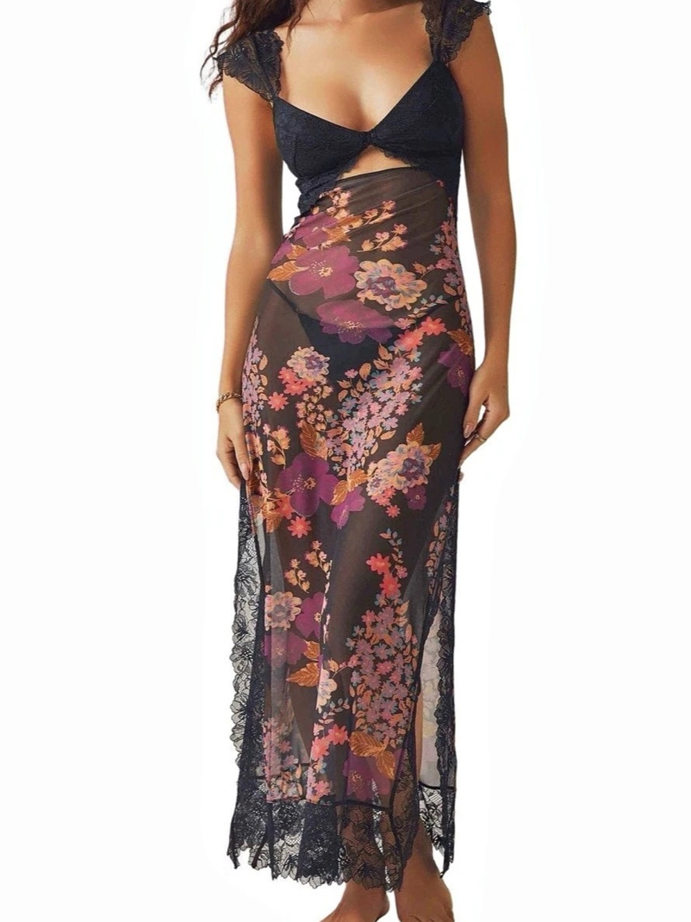 Free People suddenly fine maxi slip dress